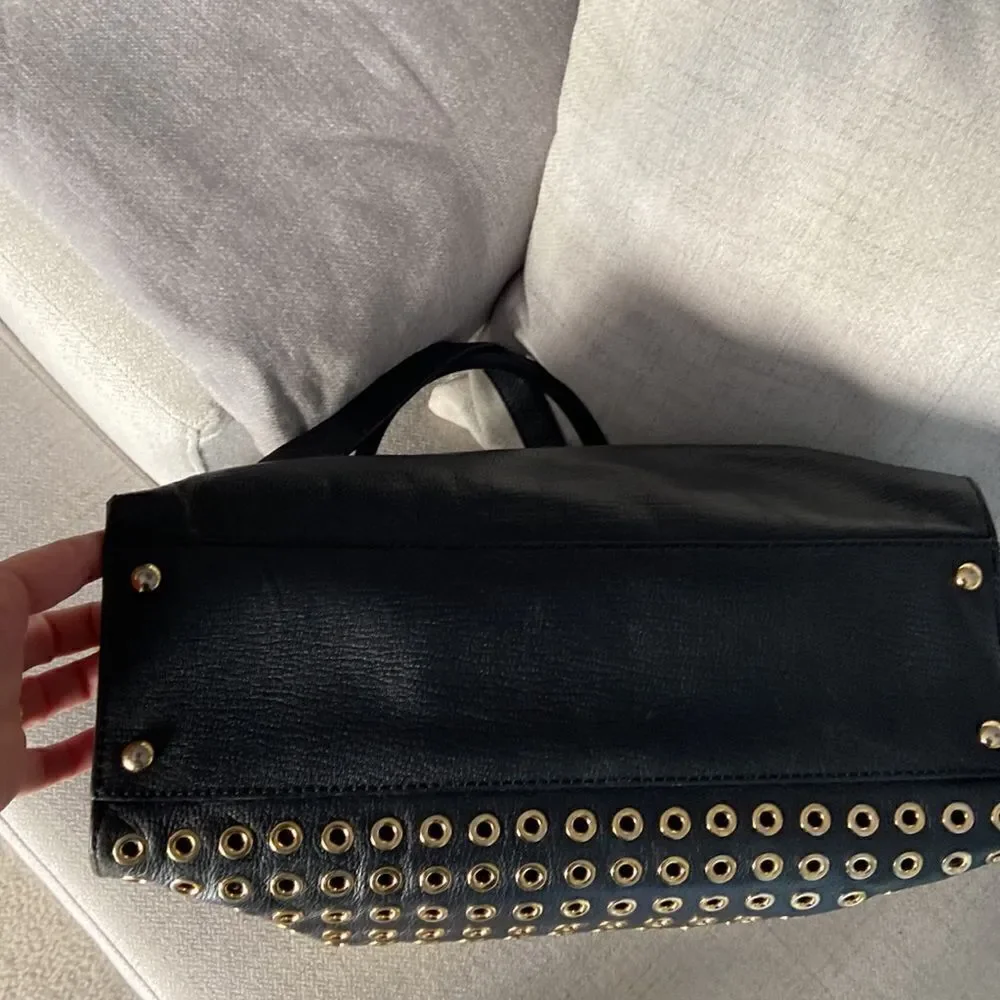 Michael Kors vintage black and gold details shoulder bag EUC